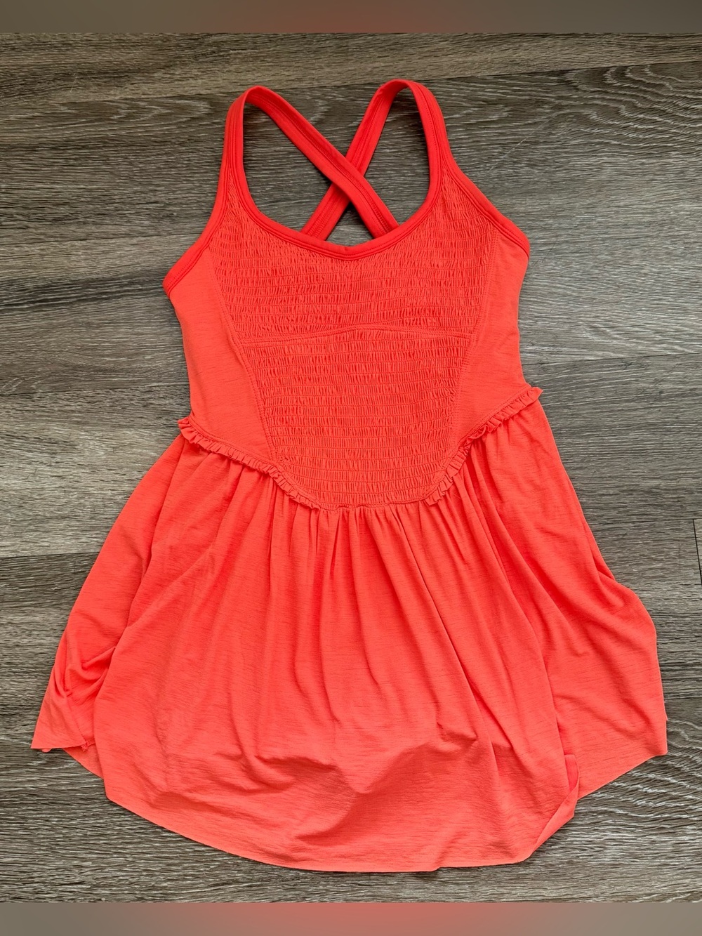 Free People Movement Smockin' Hot Dress Orange - Picture 4 of 8